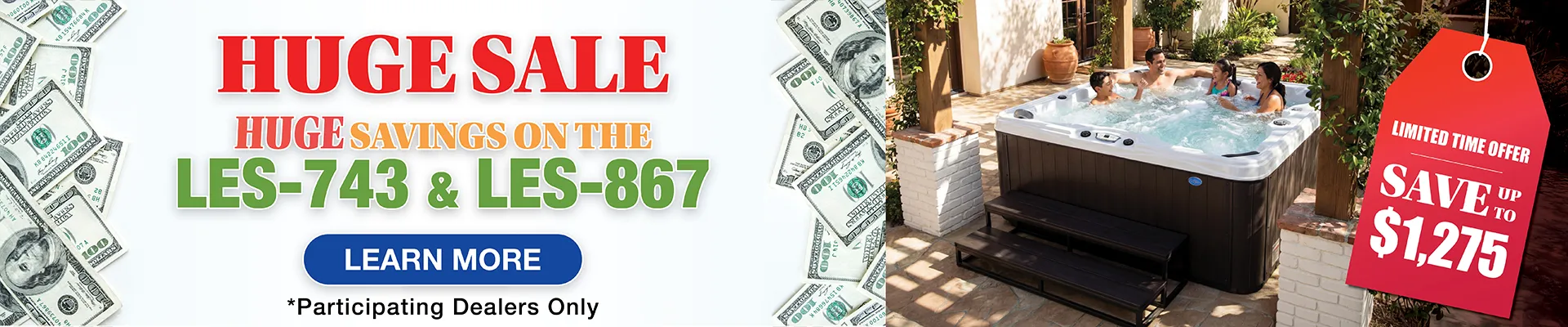 Calspas hot tub being used in a family setting - Avondale